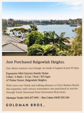 Bought - 47 Fisher Street, Balgowlah Heights Bought - 47 Fisher Street, Balgowlah Heights