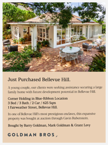 Bought - 1 Faithweather Street, Bellevue Hill