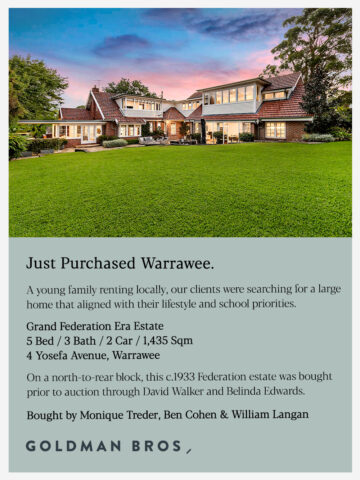 Bought - 4 Yosefa Avenue, Warrawee